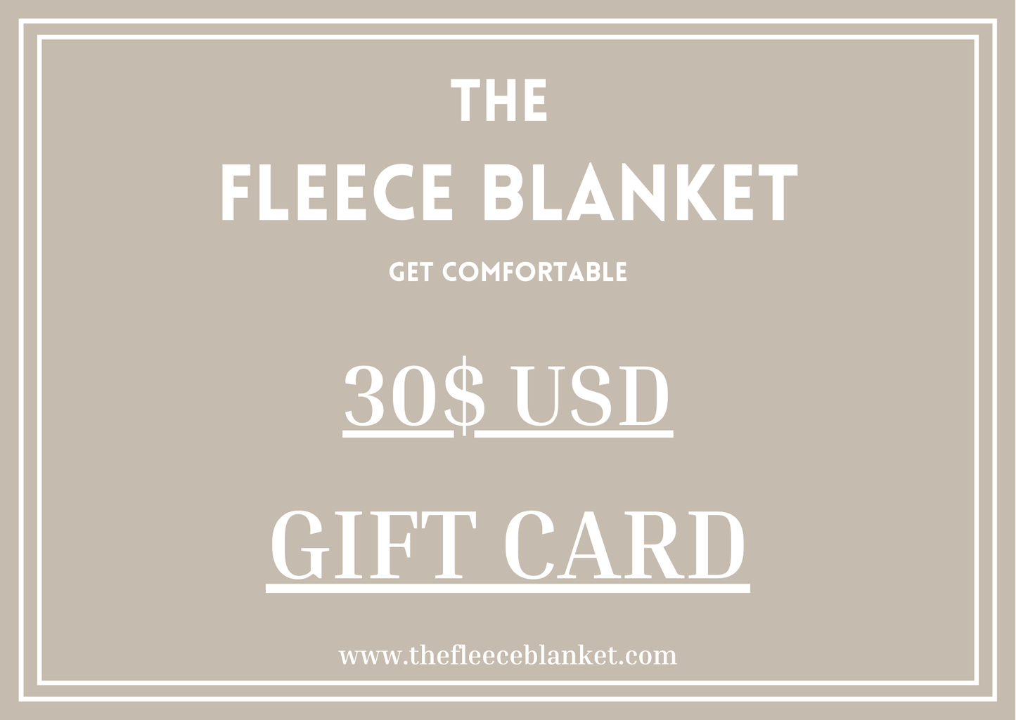 The Fleece Blanket Gift Card